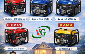 Top 5 thương hiệu cung cấp máy phát điện 5kw chạy xăng uy tín nhất