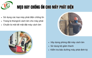Bật mí 4 cách chống ồn cho máy phát điện