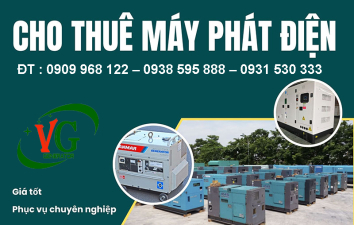 Cho thuê máy phát điện tại TPHCM & Toàn Quốc