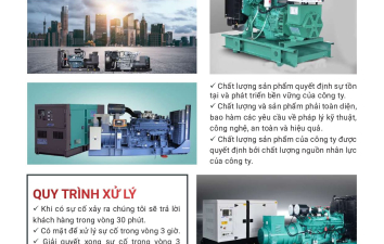 Hồ sơ năng lực máy phát điện công nghiệp Võ Gia