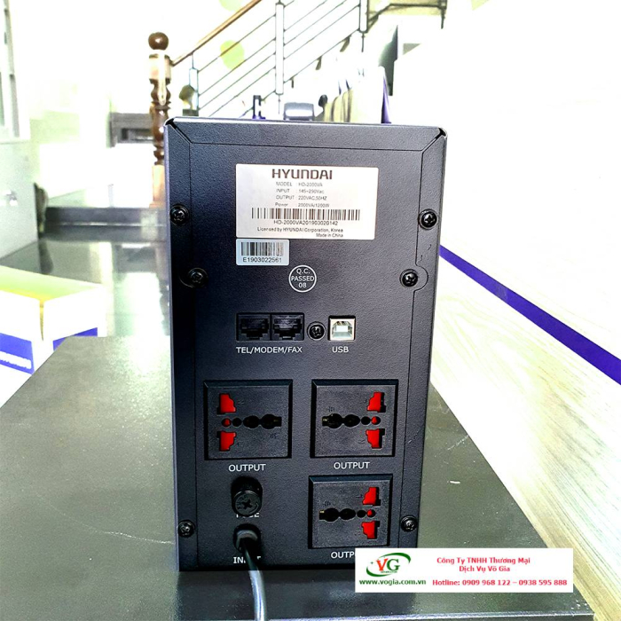 Bộ Lưu Điện UPS 2000VA Hyundai Offline HD-2000VA